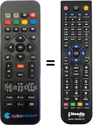 Gleichwertige Fernbedienung TIM TIMVISION