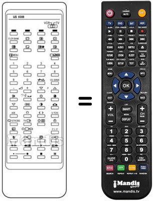 Replacement remote control Sanyo CEP2872H