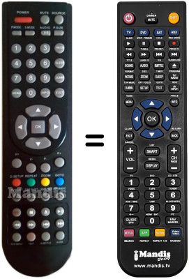 Gleichwertige Fernbedienung United LED16X11