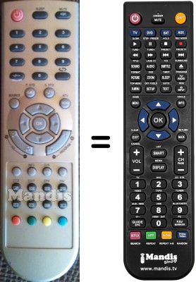 Gleichwertige Fernbedienung Kenstar VDC1503LBD