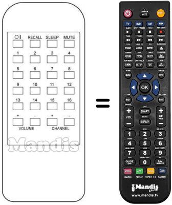 Replacement remote control REMCON1339