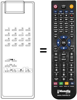 Replacement remote control Oceanic TC679600
