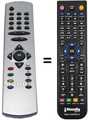 Replacement remote control Wharfedale CTV2185RF