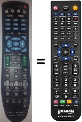 Gleichwertige Fernbedienung Wharfedale WH-AV4337 USB