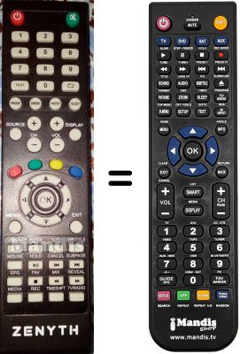 Gleichwertige Fernbedienung ZYS40FHD-1
