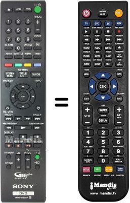 Replacement remote control Sony RDR-DC105