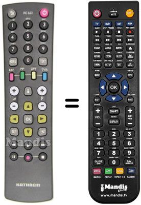 Gleichwertige Fernbedienung Kathrein UFS732SI
