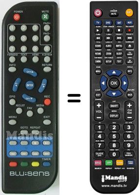 Replacement remote control Blusens T141