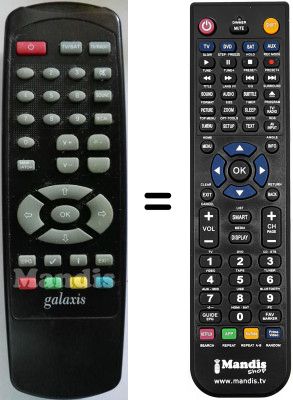 Gleichwertige Fernbedienung Galaxis IQG1