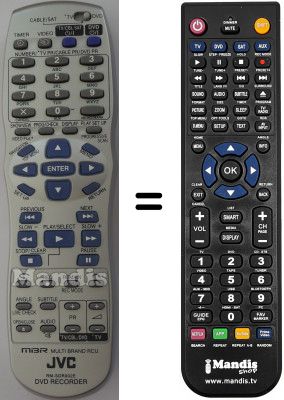 Replacement remote control JVC DR-M1SL