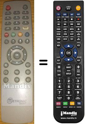 Gleichwertige Fernbedienung Metronic 060501
