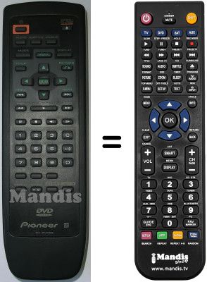 Replacement remote control Pioneer DV515