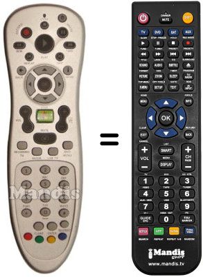 Gleichwertige Fernbedienung RC153450 / 100