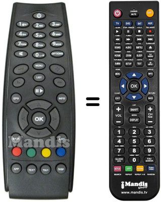 Replacement remote control Adb I-CAN1110SH