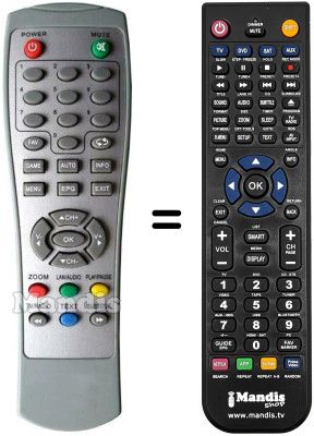 Gleichwertige Fernbedienung REMCON1019