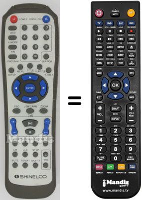 Gleichwertige Fernbedienung Amstrad DX4015
