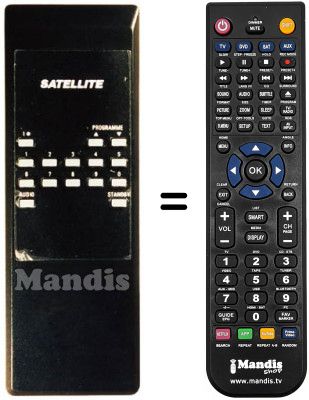 Replacement remote control Pace SR865