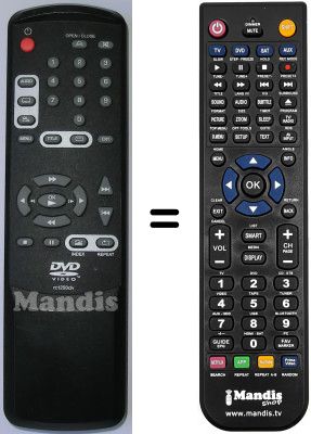 Gleichwertige Fernbedienung Thomson DVD400SA