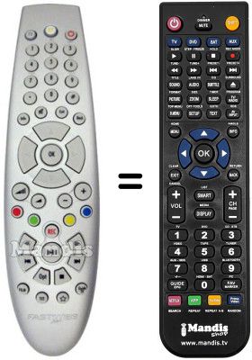 Gleichwertige Fernbedienung FASTWEB ARIES600