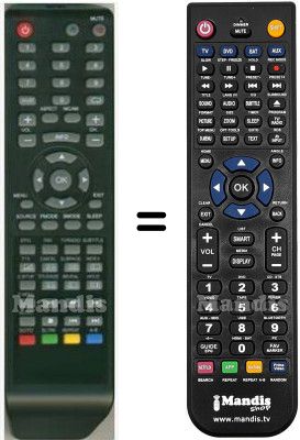 Replacement remote control HVS57631