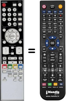 Replacement remote control HVS57541