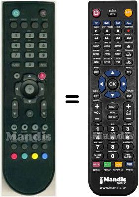 Gleichwertige Fernbedienung HVS53309