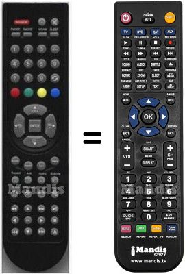 Replacement remote control HVS54952