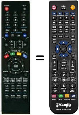 Gleichwertige Fernbedienung Kenstar HVS57510