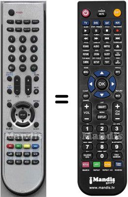 Gleichwertige Fernbedienung HVS57642