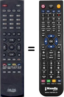 Gleichwertige Fernbedienung WHV14013W