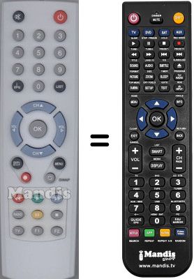 Gleichwertige Fernbedienung WHV15293W