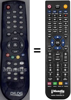 Gleichwertige Fernbedienung WHV15692W