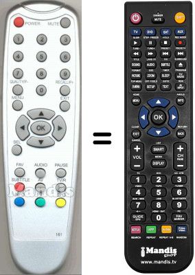 Replacement remote control WHV3328W