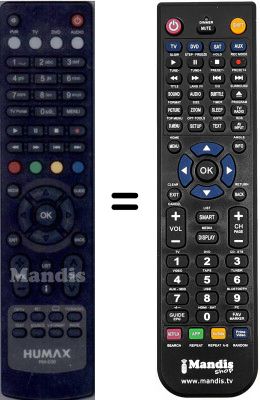 Gleichwertige Fernbedienung WHV15747W