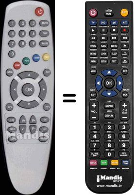 Replacement remote control WHV3112W