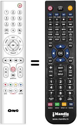 Replacement remote control WHV15702W