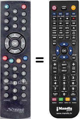 Gleichwertige Fernbedienung Strong WHV15806W