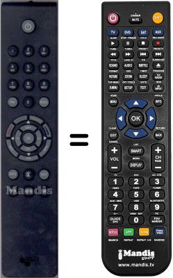 Replacement remote control WHV14345W