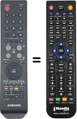 Gleichwertige Fernbedienung Samsung HVS54876