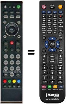 Gleichwertige Fernbedienung HVS53498