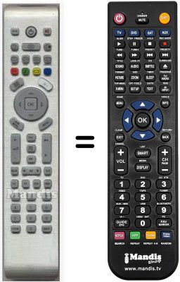 Gleichwertige Fernbedienung Twfvision HVS54004