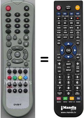 Gleichwertige Fernbedienung HVS53266