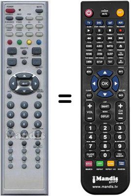Replacement remote control HVS54820