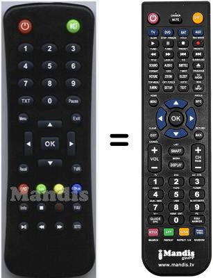 Replacement remote control FTE MAXIMAL HVS53269