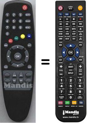 Replacement remote control HVS53303