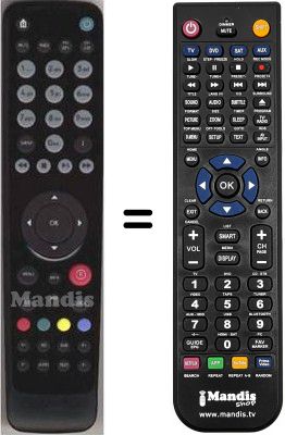 Gleichwertige Fernbedienung HVS53389