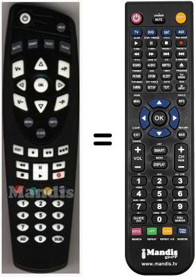 Gleichwertige Fernbedienung HVS53477