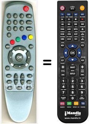 Gleichwertige Fernbedienung HVS53475