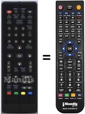 Replacement remote control HVS53480
