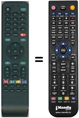 Replacement remote control HVS53254